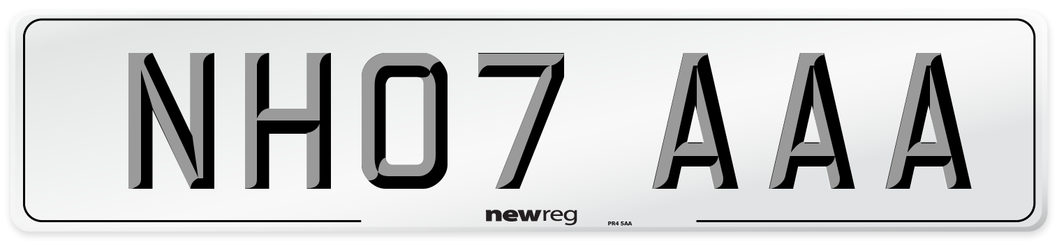NH07 AAA Number Plate from New Reg